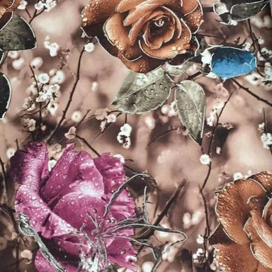 Tuvo Austrumu puķu drukāšanas dīvāns